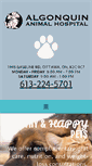 Mobile Screenshot of algonquinanimalhospital.ca